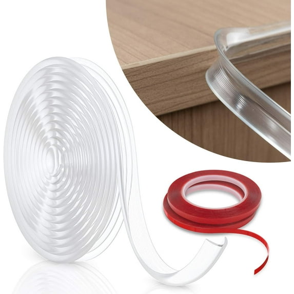 Childproofing Solution, Multipurpose Compatibility Edge Protector Strip, Transparent Furniture Guard for Sharp Corners (6M Length, 3CM Width, 1MM Thickness)