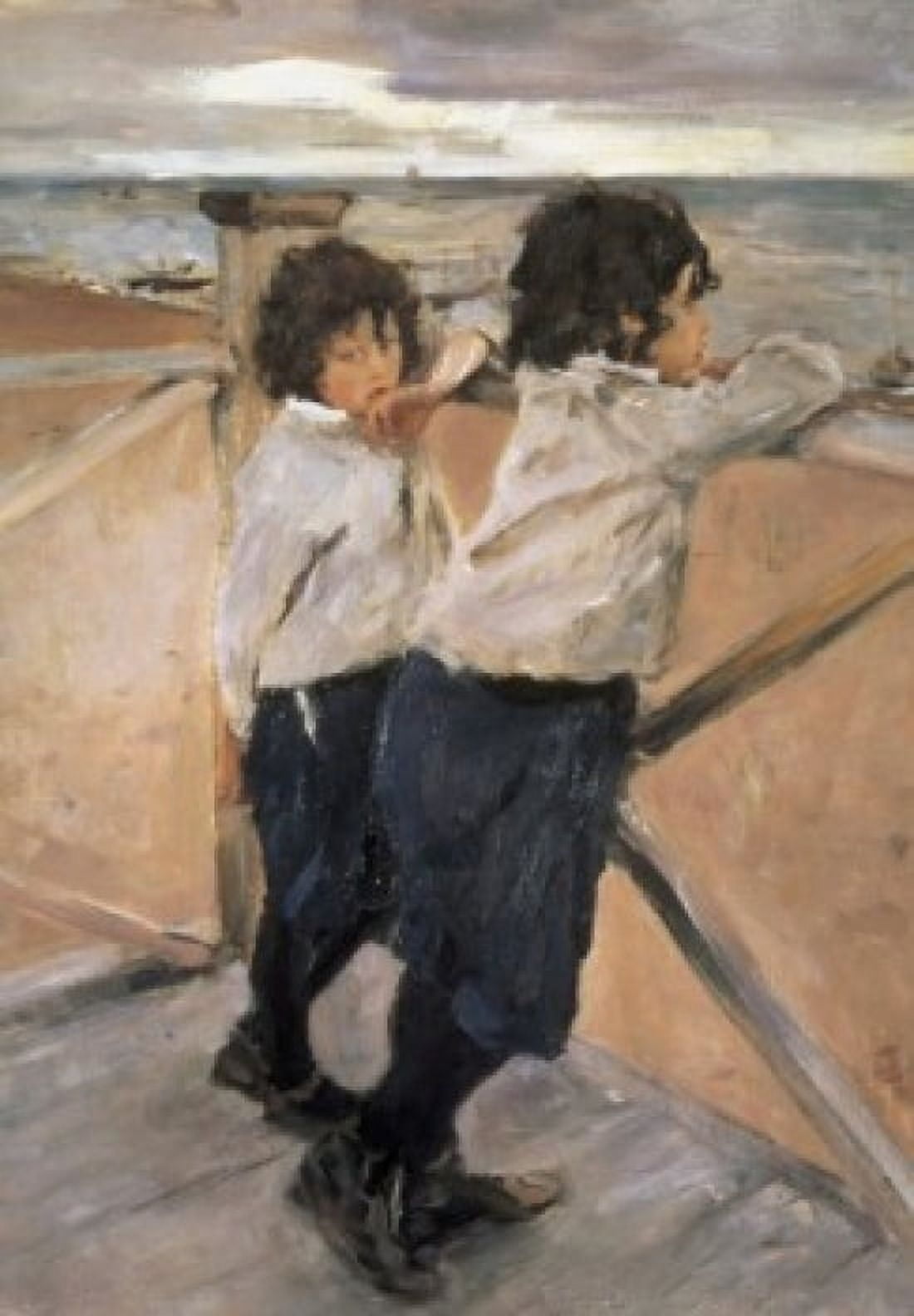 Children 1899 Valentin Aleksandrovic Serov (1865-1911Russian) Russian State Museum St Petersburg Canvas Art - Valentin Aleksandrovic Serov (24 x 36)