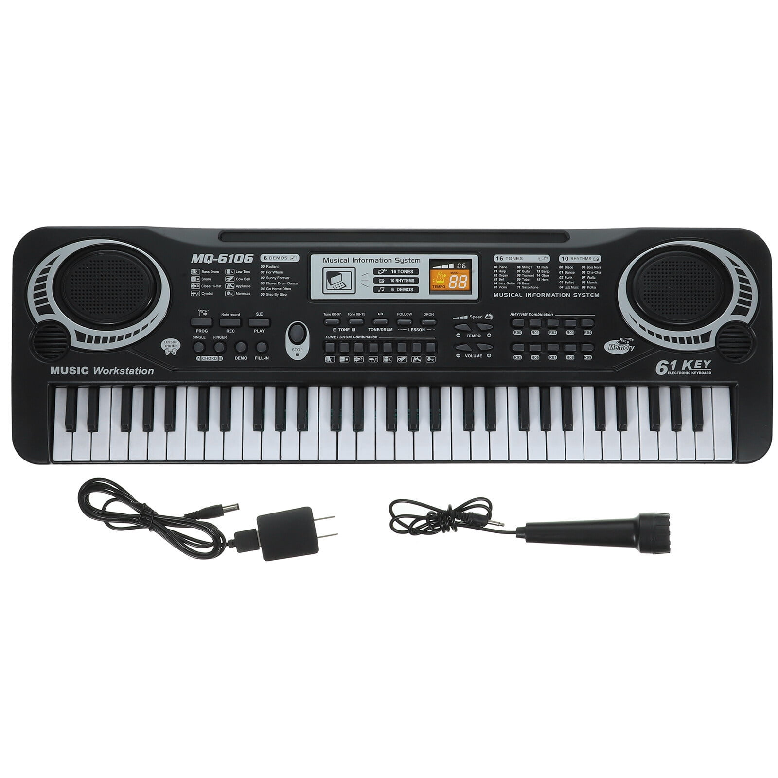 Children 61 Keys Electronic Organ with Microphone Electric Piano Music