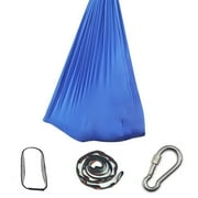Children Aerial Yoga Hammock Nylon Stretch Swing | Indoor Outdoor Kids Sensory Seat | Yoga Exercise Trainer | High-Density Durable Fabric | 110 lbs Max | 40 x 110 in | 1 Pack