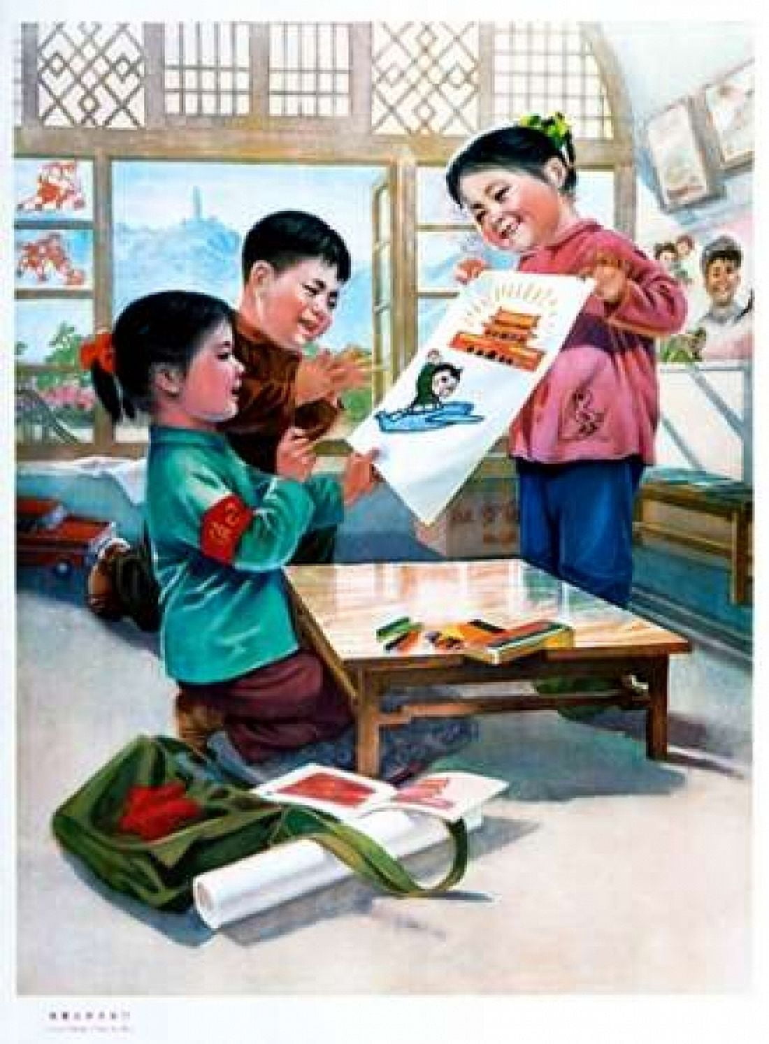 Children Are the Future Six Posters Canvas Art - Unknown (22 x 28)