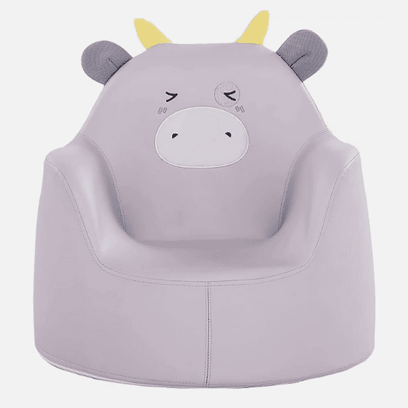 Children Armchair with Cartoon Pattern,Cute Mini Couch for Baby, Lightweight Integrated Foam Kids' Couch Toy, Leather Toddler Chair Easy to Clean .