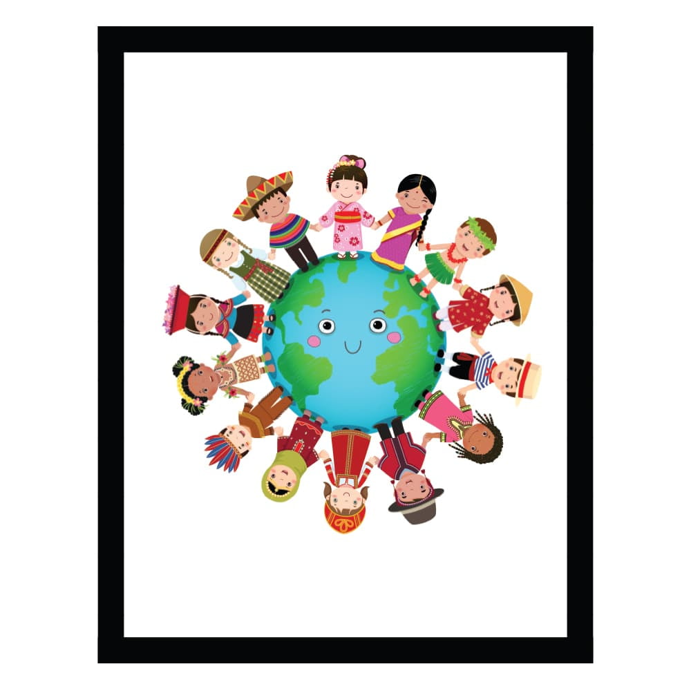 Children Around the World - Framed Print