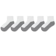 thumbnail image 1 of Children Athletic Quarter Socks, Pairs Crew Breathable Casual Socks, Boys Girls Sports Daily Cotton Ankle Sock Halloween Socks for Girls Gray 3-5Y, 1 of 1