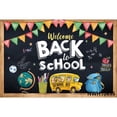 thumbnail image 1 of Children Back To School Backdrop Blackboard Globe Books Graduation Photography Background Photo Studio Photophone Photozone Prop, 1 of 5