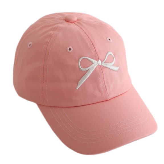 Children Baseball Cap Girls' Sweet Bow Embroidered Hat Summer Outdoor Sun Hats