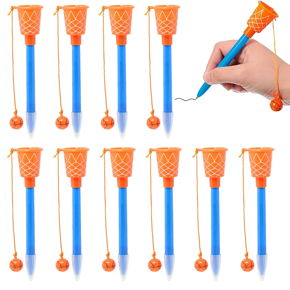 Children Basketball Hoop Pens Basketball Novelty Pens Basketball Stress