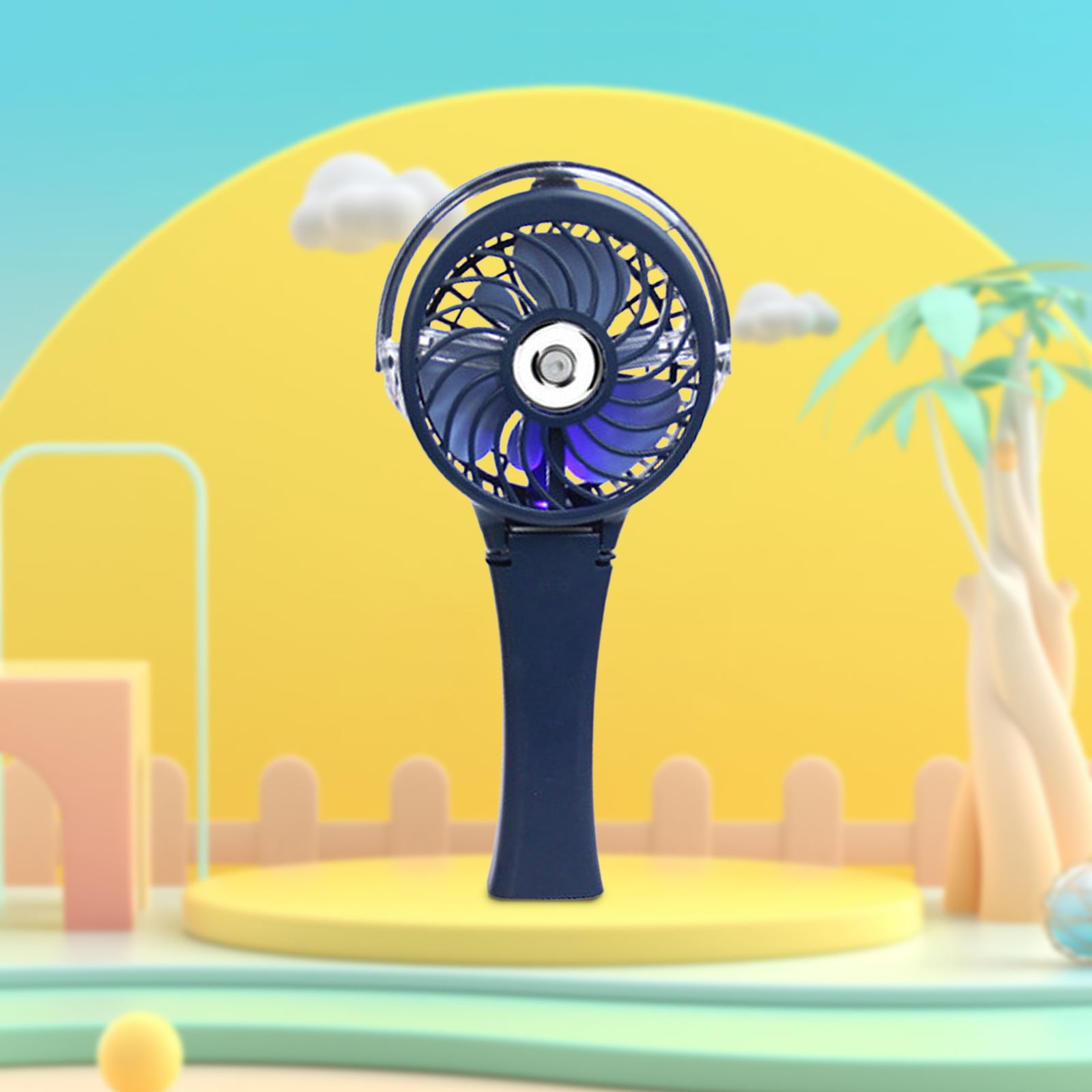 Children Bedroom Hanging Fan Cool Summer Mini Three Gear Wind Speed Humidification Spray