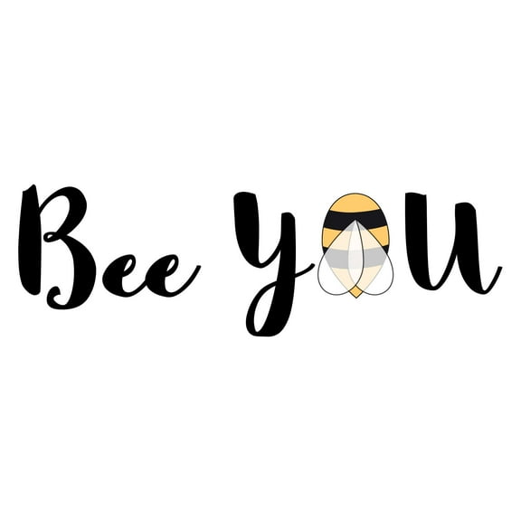 Children Bee You Cute Quotes & Sayings Wall Decal Decoration Honey Bee themed Stickers for Wall Decor Lasts Years and Easily Removable - Size: 20 In(W) x 6 In(H)