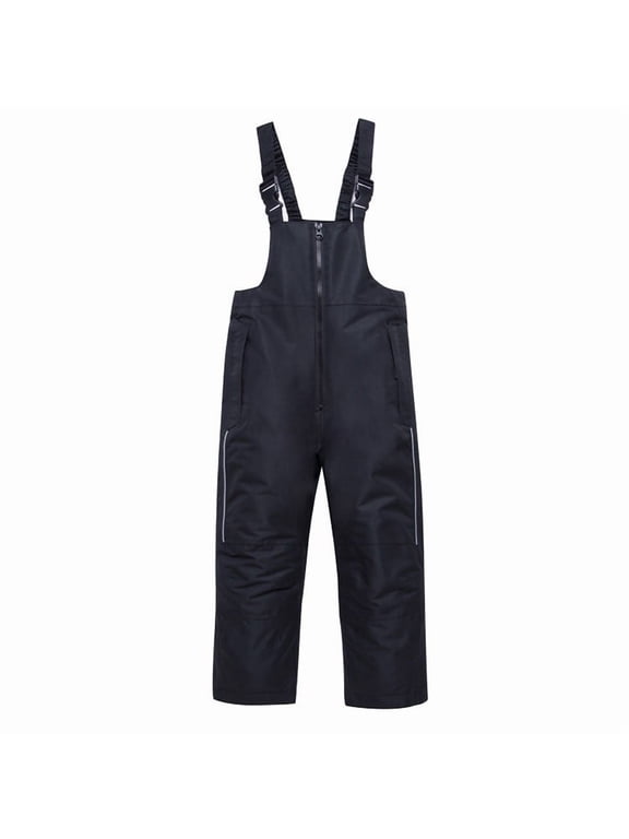 Children Bib Pants Solid Color Outdoor Warm And Breathable Ski Pants for Children
