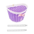 thumbnail image 1 of Children Bike Basket Kids Bicycle Front Basket with Ribbon Bow Handmade Woven Storage Basket for Toddlers Boys Girls Durable Easy to Install Bicycle, 1 of 5