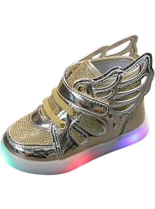 Gold Sneakers Wings