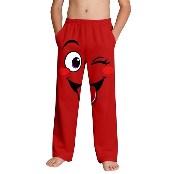 Children Boy Girl Beach Lounge Pants for Kid Graphic Hawaiian Tropical Straight Leg Long Leg Summer Fall Pants 2026 Clothing Regular Fit 13 Years