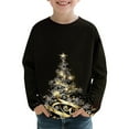 thumbnail image 1 of Children Boy Girl Cute T Shirt Thermal Tshirts Graphic Tee Tops for Kid Long Sleeve Boat Neck Elegant Happy Holiday Christmas Casual Winter Fall Tee Shirt 2025, 1 of 7