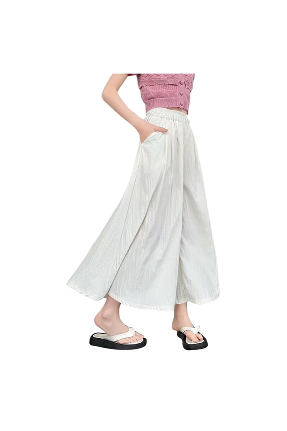 Children Boy Girl High Cut Flare Bell Bottom Straight Leg Elastic Waist Plain Long Boot Cut Leg Pants Outfit for Kid Rayon Casual Winter Fall Pants 2026 Clothes 10 Years