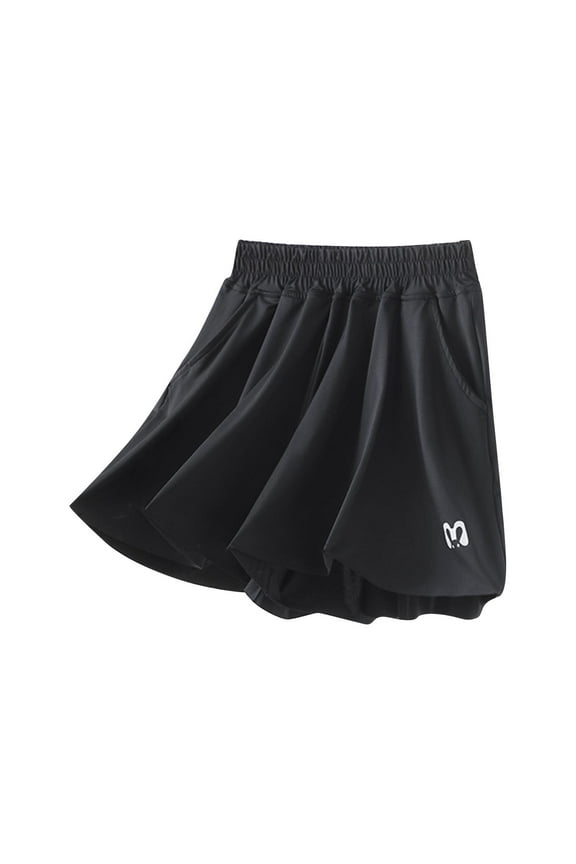 Children Boy Girl Loose Fit Spandex Skirts Pants Shorts for Kid Long Work Out Gym Easter Running Thin Cute Animal Bunny Straight Leg Skirts 2026 Clothing Y2K