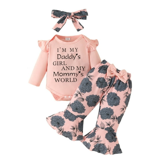 Children Boy Girl Moon Floral Print Tops Tees Trousers Pants Set for Child Match Straight Leg Long Leg Winter Fall Tshirt Set 2025 Clothing Fashion Regular Fit