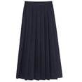 thumbnail image 1 of Children Boy Girl Pleated Elastic Waist Basic Maxi Long Mini Petite Skirts for Kid Work Uniform 2026 Clothes Regular Fit L, 1 of 3