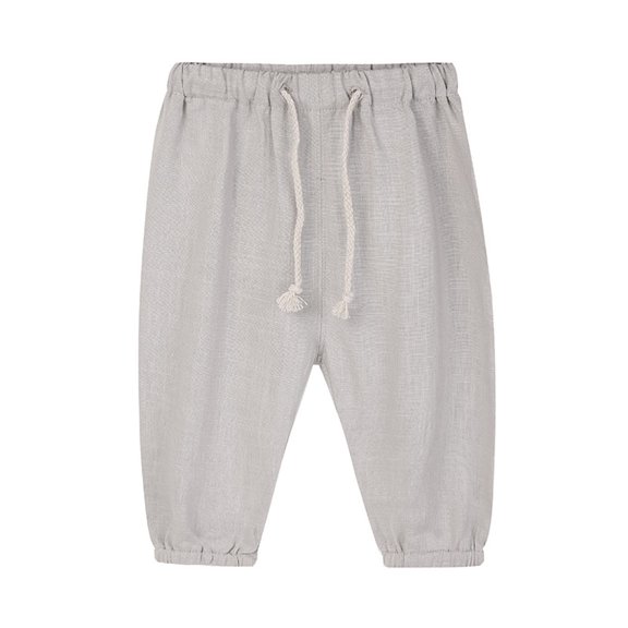 Children Boy Girl Thin Harem Straight Leg Long Leg Pants for Child Faux Gauze Linen Fall Summer Pants 2026 Clothing Fashion Regular Fit Country Concert 5 Years
