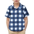 thumbnail image 1 of Children Boy Girl Top Work Brunch Uniform Blouses for Child Short Sleeve Graphic Kawaii Plaid School Girl Cosplay Costumes Fall Summer Shirts 2026 10 Years, 1 of 7