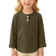 Basic Cihld Image Children Boy Girl Tops Lounge Blouses for Child Long Sleeve Ribbed ...