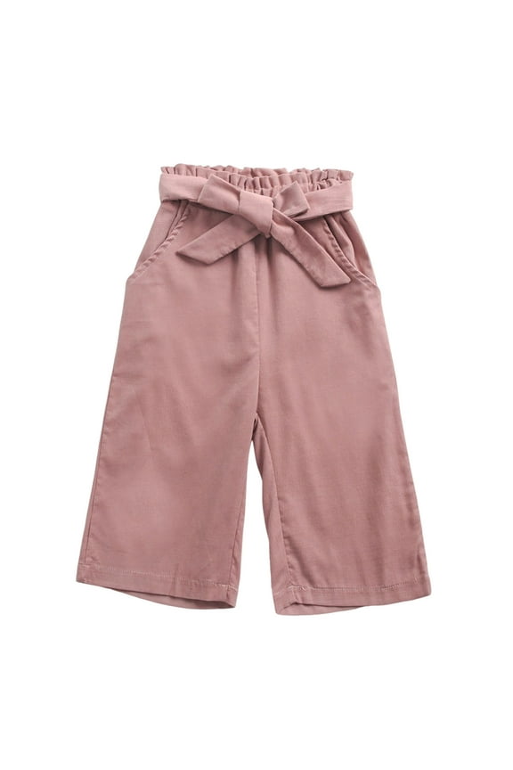 Children Boy Girl Trousers Pants for Kid Spandex Corduroy Flare Wide Leg Plain Boot Cut Leg Fall Winter Trousers Pants 2026 Soft Comfy Clothes Y2K 12 Months