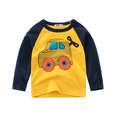 thumbnail image 1 of Children Boys Autumn Cotton Cartoon Pattern Long Sleeve T-shirts Tops Elastic force Comfort Undershirt, 1 of 1