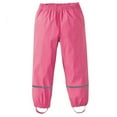 thumbnail image 1 of Children Boys Girls Rain Pants Reflective Stripe Waterproof Windproof Elastic Waist Rain Wear For Outdoor Activities,Hot Pink,110-116, 1 of 7