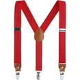 thumbnail image 1 of Children Boys Kids Adults Suspenders - Sturdy Metal Clips Genuine Leather Suspender, 1 of 1