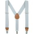 thumbnail image 1 of Children Boys Kids Adults Suspenders - Sturdy Metal Clips Genuine Leather Suspender, 1 of 1