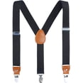 thumbnail image 1 of Children Boys Kids Adults Suspenders - Sturdy Metal Clips Genuine Leather Suspender, 1 of 1