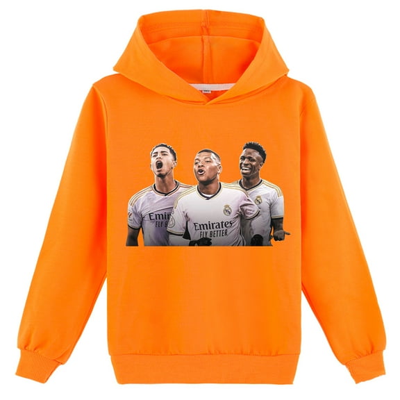 Children Casual Sport Hoodies Pullover Kids Long Sleeve Mbappé Pullover Sweatshirt Hoodies Loose Fit Hoodies