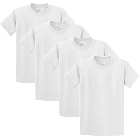 Children Cotton T-Shirts Boys Girls Tees 4 Pack Youth Kids Top