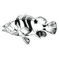 thumbnail image 1 of Children Cute Animal Wall Decal Decoration Cute Fish Design Vinyl Wall Decal for Kids Room Lasts Years and Easily Removable - Size: 10 In(W) x 5 In(H), 1 of 5