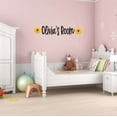 thumbnail image 1 of Children Cute Sign Wall Decal Decoration Custom Name Lettering Vinyl Wall Decal Lasts Years and Easily Removable - Size: 30 In(W) x 6 In(H), 1 of 5