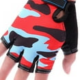 thumbnail image 1 of Children Cycling Fingerless Gloves Breathable Half Finger Non-Slip Shock-Absorbing Kids Bike Riding Gloves Outdoor Sports Gloves for Fishing Bicycle Roller Skating Hunting Climbing for Girls Boys, 1 of 5