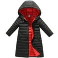thumbnail image 1 of Children Down Coat Winter Teenager Thickened Hooded Cotton-padded Parka Coat Kids Warm Long Jackets Toddler Kids Outerwear, 1 of 6