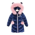 thumbnail image 1 of Children Down Coat Winter Teenager Thickened Hooded Cotton-padded Parka Coat Kids Warm Long Jackets Toddler Kids Outerwear, 1 of 6