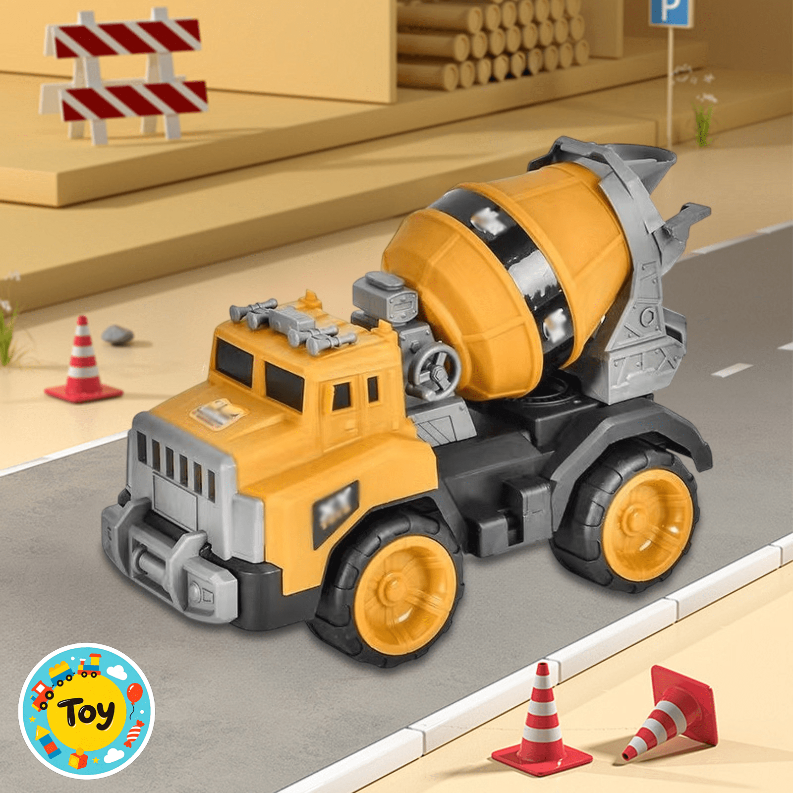 Children Drop Resistant Assembly Engineering Car Toy, Creative Model ...