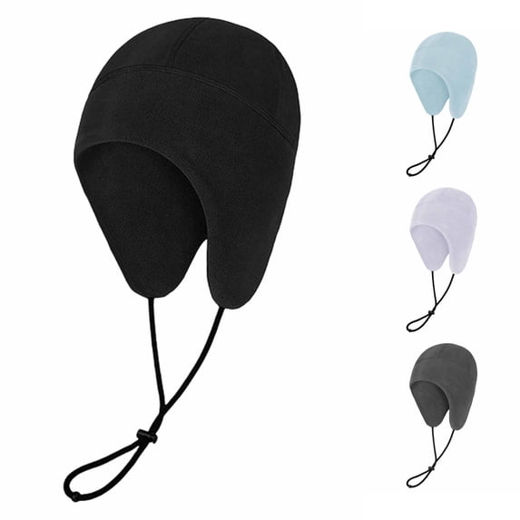 Children Ear‑Protection Hat Adjustable Warm Cap Boys Girls Winter Hiking Running Sports Headwear