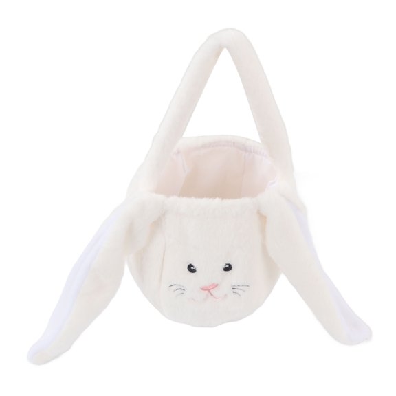 Children Easter Basket Storage Easter Bunny Plush Bag With Long Ears Bunny Basket