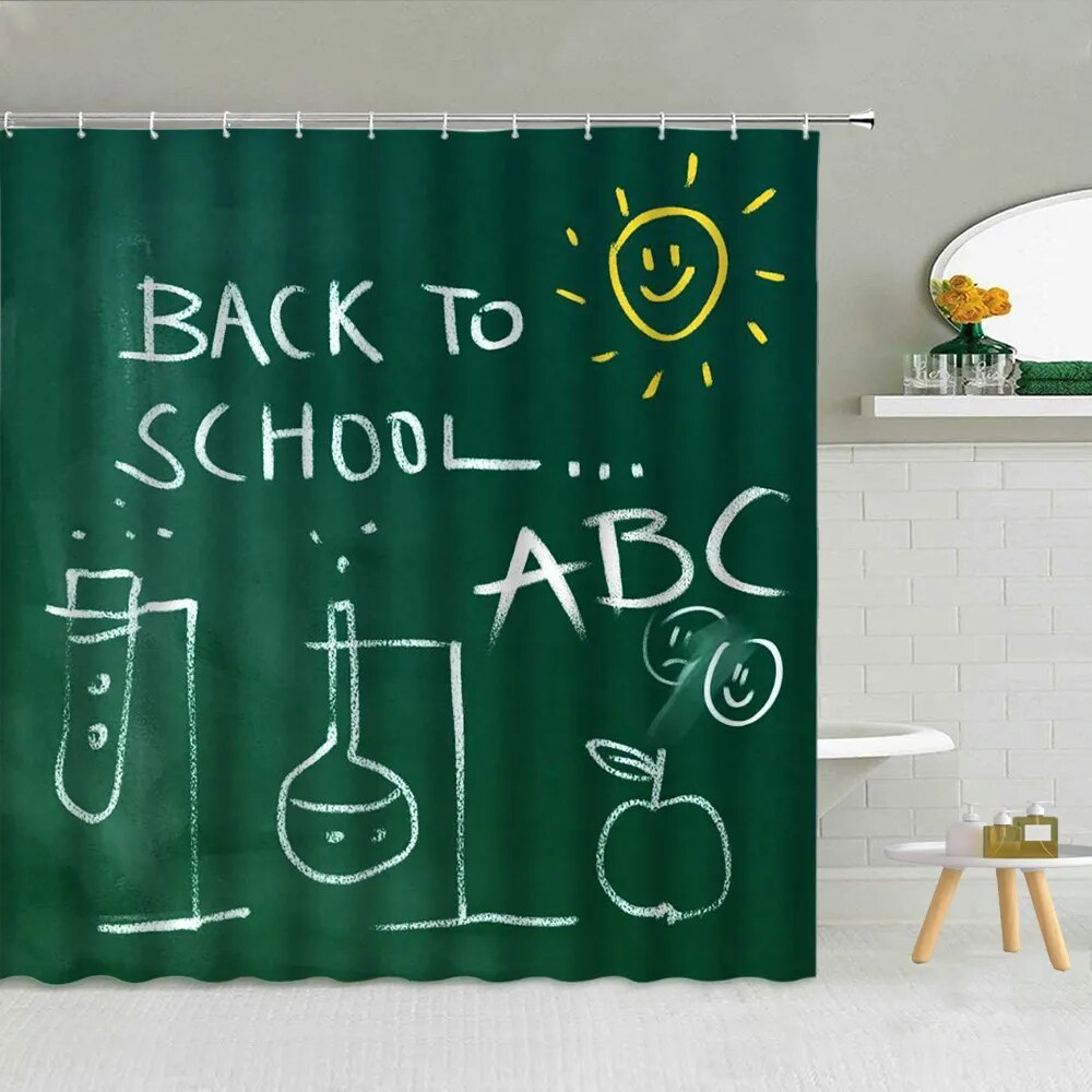 Children Education Chart Shower Curtains Periodic Table Of The Elements