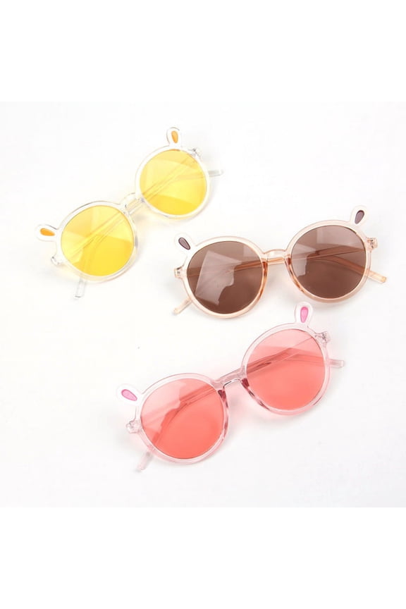 Children Eyeglasses Cute Baby Rabbit Ears Sun Glasses Boys Girls Kids Sunglasses