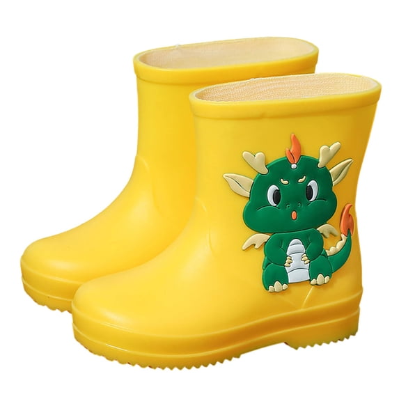 Children Female Elastic Mouth Children's Rain Boots Textured Soles Non Slip Light Comfortable Rain Shoes For Primary School Students