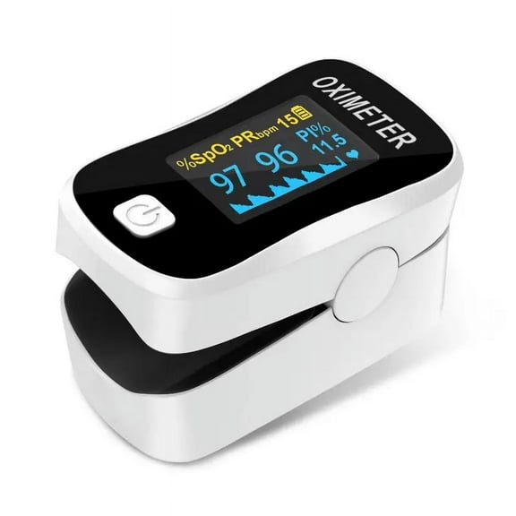 Children Fingertip Pulse Oximeter Blood Oxygen Saturation Monitor for Child Kids Portable Oxygen Monitor with OLED Screen