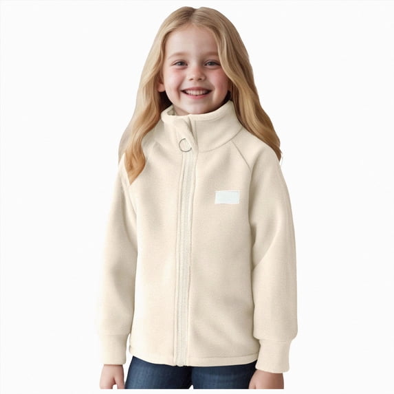 Children Fleece Jacket For Men And Women Small Medium And Large Children Baby And Winter Thick And Warm Top Stand Outer,Fleece Jacket Children 11-12 Years