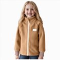 thumbnail image 1 of Children Fleece Jacket For Men And Women Small Medium And Large Children Baby And Winter Thick And Warm Top Stand Outer,Fleece Jacket Children 3-4 Years, 1 of 6