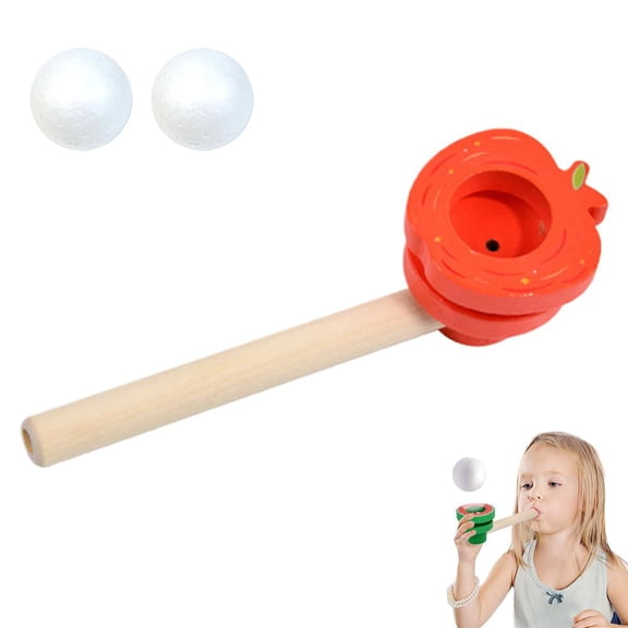 Children Floating Ball Blowing Pipe Toy Hand Eye Coordination Learning Activity Edu For Preschooler Breath Classroom