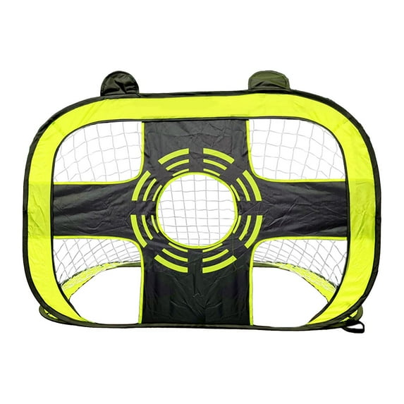 Children Football Goal Post up for Backyard Fun Summer Playing Sports green