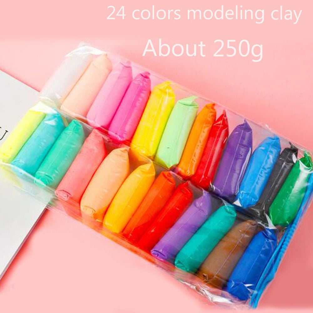 12/24/36 Colors Light Clay Air Dry Polymer Plasticine Modelling Clay Super  Light DIY Soft Creative Educational Clay Toys